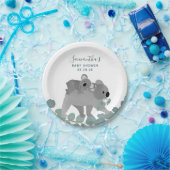 Koala Beer Baby shower Papier Borden Papieren Bordje (Feest)