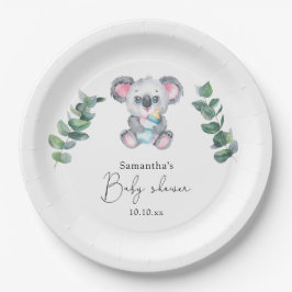 Koala Beer Baby shower Papieren Bordje