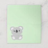 Koala Beer Baby shower Plaatskaartje (Buitenkant ongevouwen)