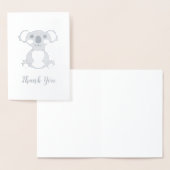 Koala Beer Baby shower Roze meisje Folie Kaarten (Display)