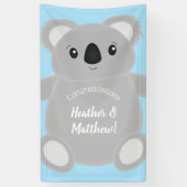 Koala Beer Baby shower Spandoek (Verticaal)