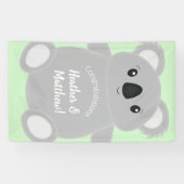 Koala Beer Baby shower Spandoek (Horizontaal)