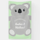 Koala Beer Baby shower Spandoek (Verticaal)