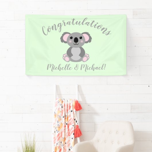 Koala Beer Baby shower Spandoek (Insitu)