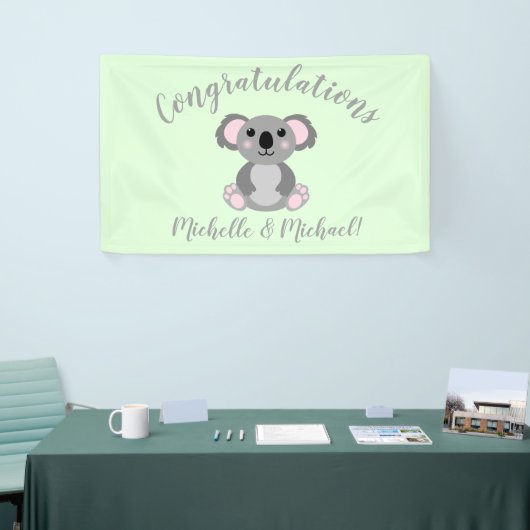 Koala Beer Baby shower Spandoek (Beurs)