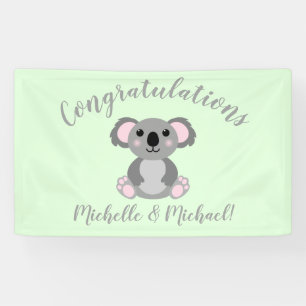 Koala Beer Baby shower Spandoek