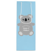 Koala Beer Baby shower Wijn Cadeautas (Voorkant)