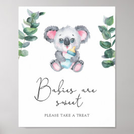 Koala Beer - baby's zijn schattig Poster