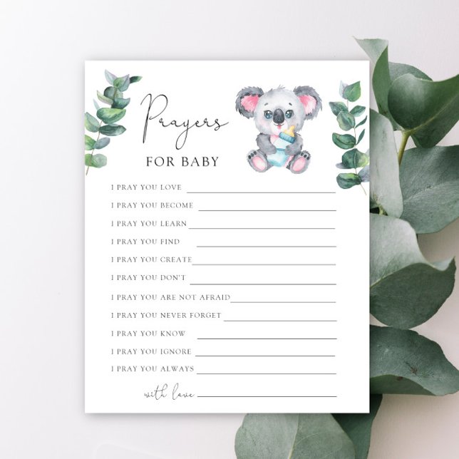 Koala beer babyshower Gebeden voor baby (Creator heeft geüpload)