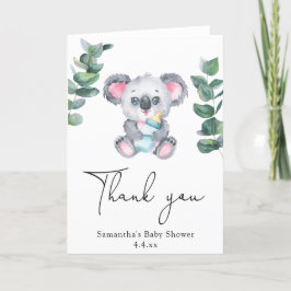 Koala beer bedankt babyshower