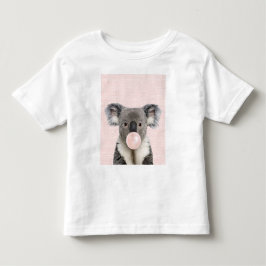 Koala Beer Bgloeiroze Bubble gom Kinder Shirts