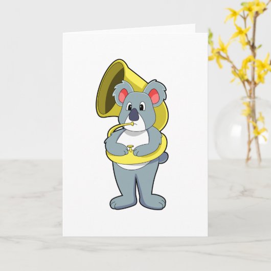 Koala beer bij Muziek met Saxofoon.PNG Kaart (Gele Bloem)