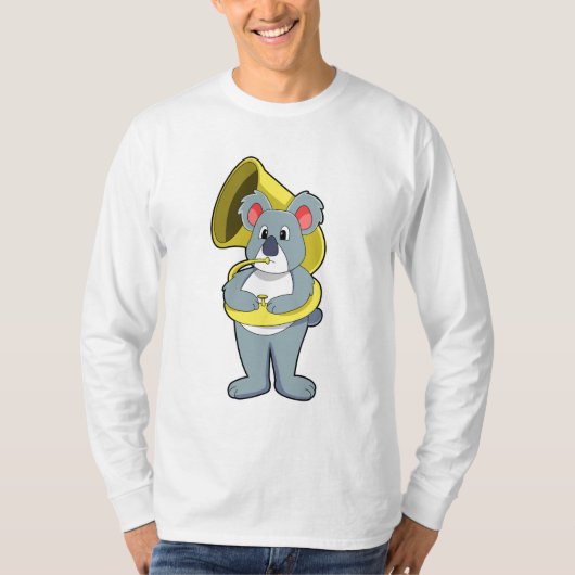 Koala-beer bij Muziek met Saxophone.PNG T-shirt (Voorkant)