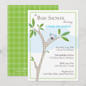 Koala Beer - Boy Baby Shower-uitnodigingen Kaart (Voorkant / Achterkant)
