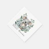 Koala Beer Boys 1st Birthday Party Servet (Hoek)