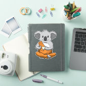 Koala Beer Buddha Koala Drink Tea Meditation Pe Sticker (iPad Cover)