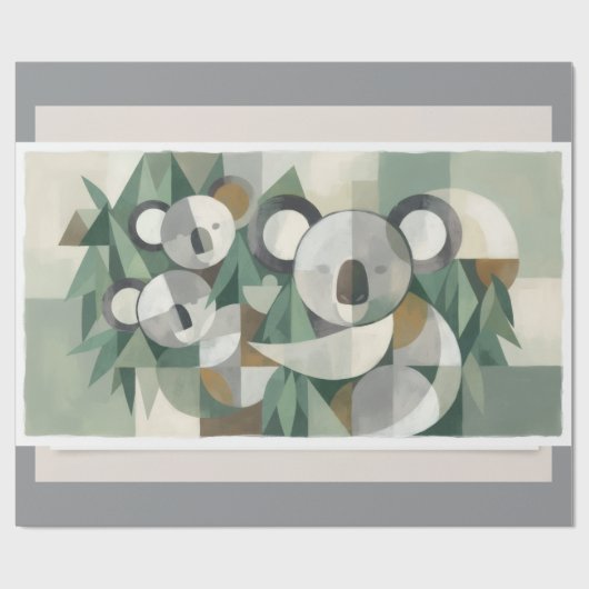 Koala Beer Cadeaupapier (Vlak)
