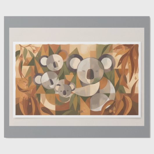 Koala Beer Cadeaupapier (Vlak)