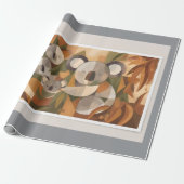 Koala Beer Cadeaupapier (Uitgerold)