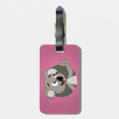 Koala beer cartoon Bagagelabel (Achterkant verticaal)