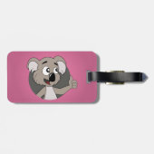 Koala beer cartoon Bagagelabel (Achterkant horizontaal)