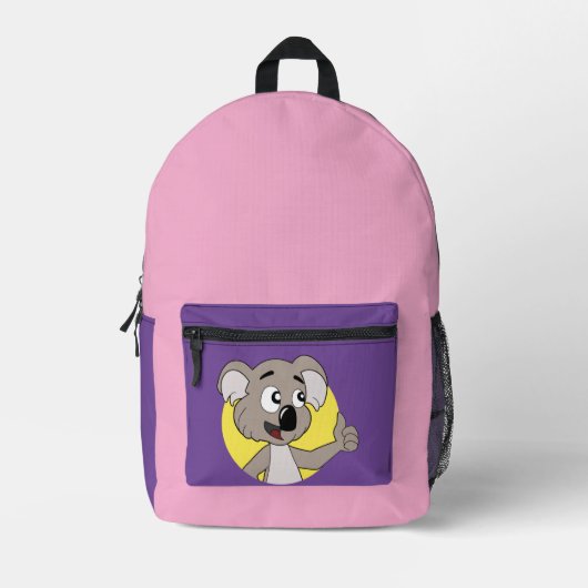 Koala beer cartoon  bedrukte rugzak (Voorkant)