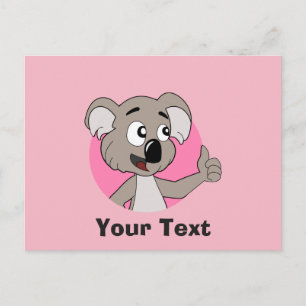 Koala beer cartoon briefkaart