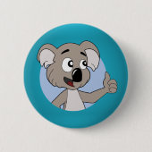 Koala beer cartoon Button (Voorkant)