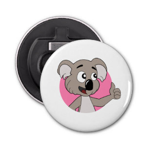 Koala beer cartoon flesopening button flesopener