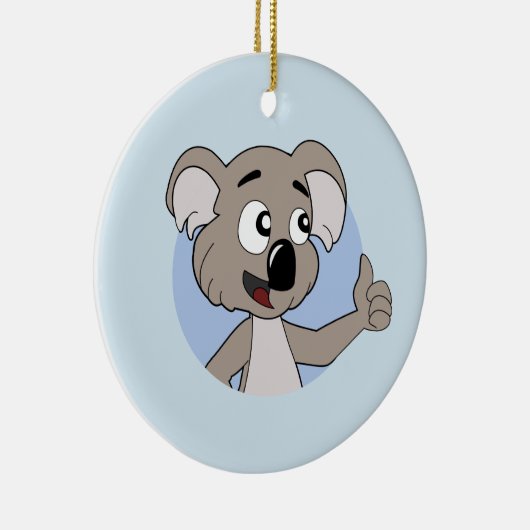 Koala beer cartoon keramisch ornament (Rechts)