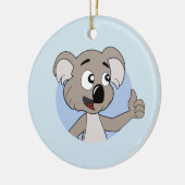 Koala beer cartoon keramisch ornament (Links)