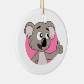 Koala beer cartoon keramisch ornament (Rechts)