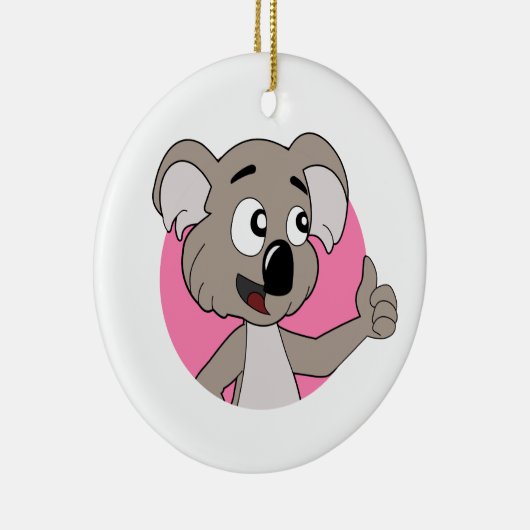 Koala beer cartoon keramisch ornament (Rechts)
