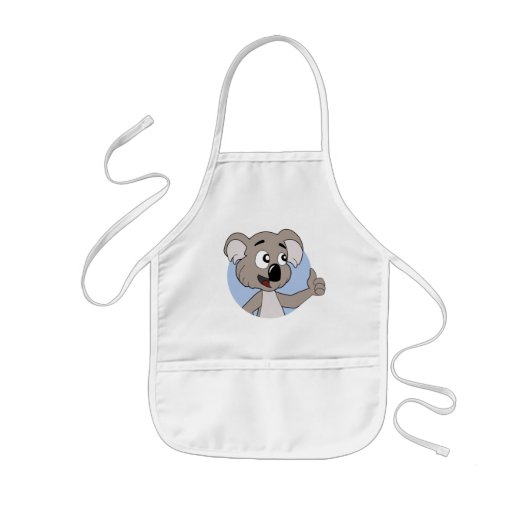 Koala beer cartoon kinder schort (Voorkant)