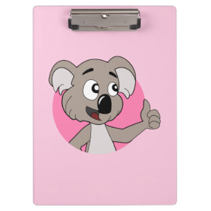 Koala beer cartoon klembord