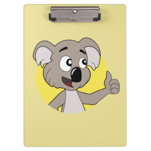 Koala beer cartoon klembord