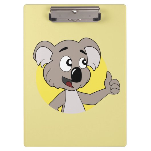 Koala beer cartoon klembord (Voorkant)