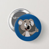 Koala beer cartoon knop ronde button 5,7 cm (Voorkant /achterkant)