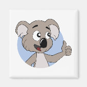 Koala beer cartoon magnet (Voorkant)