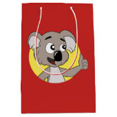 Koala beer cartoon medium geschenktas medium cadeauzakje (Voorkant)