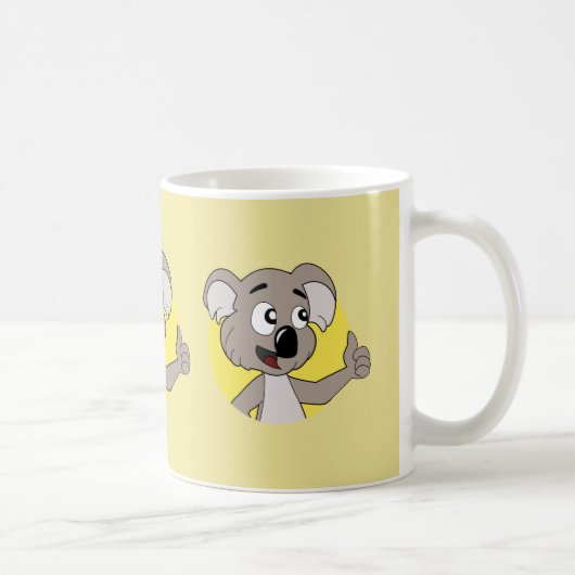 Koala beer cartoon mok koffie (Rechts)