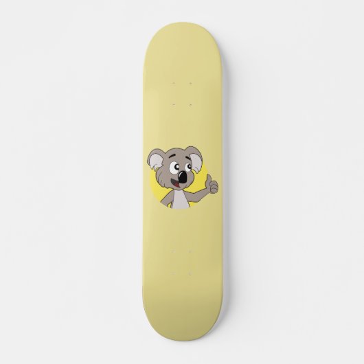 Koala beer cartoon persoonlijk skateboard (Voorkant)