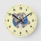 Koala beer cartoon ronde klok (Voorkant)