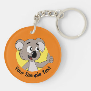 Koala beer cartoon sleutelhanger