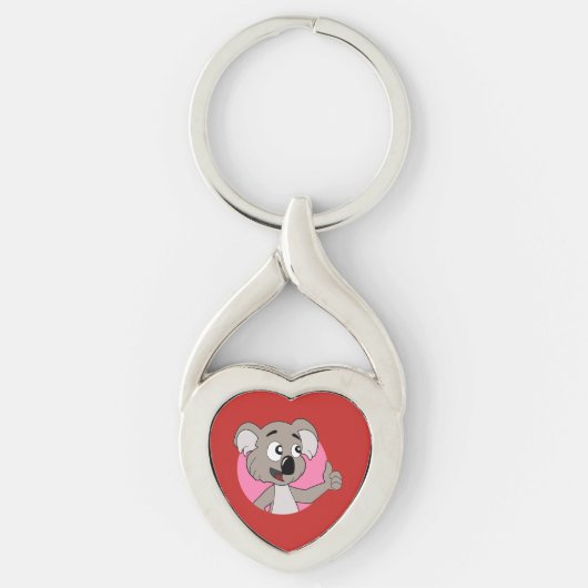 Koala beer cartoon sleutelhanger (Voorkant)