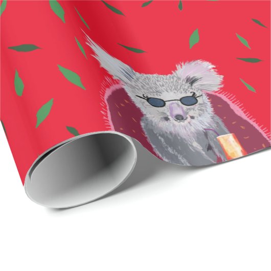 Koala Beer Chill Time Cadeaupapier (Rol Hoek)