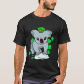 Koala Beer Clothing Leprechaun Shamrock St Patrick T-shirt (Voorkant)