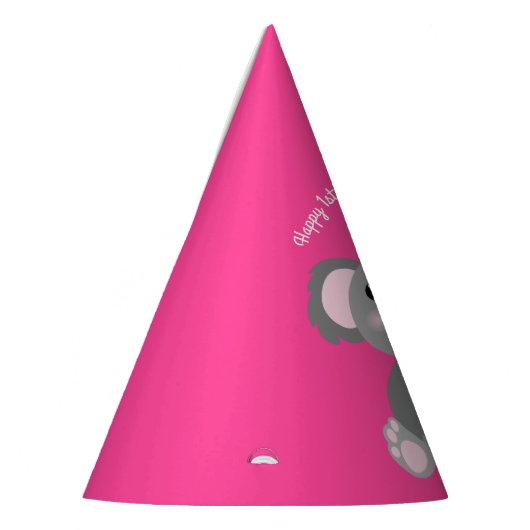 Koala Beer Cute Kind Birthday Party Feesthoedjes (Links)