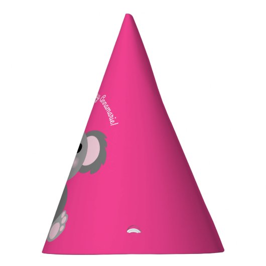 Koala Beer Cute Kind Birthday Party Feesthoedjes (Rechts)