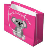 Koala Beer Cute Kind Birthday Party Groot Cadeauzakje (Voorkant Gekanteld)